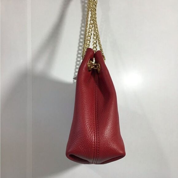 MICHAEL Michael Kors Red Jet Set Chain Messenger Shoulder Crossbody Bag - Picture 13 of 16